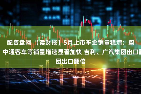 配资盘网 【读财报】5月上市车企销量稳增:蔚来、中通客车等销量增速显著加快 吉利、广汽集团出口翻倍